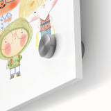 Whimsical Kids Group Wall Art - Girls Room & Playroom Decor