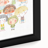 Whimsical Kids Group Wall Art - Girls Room & Playroom Decor