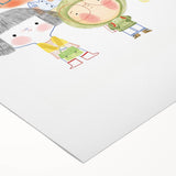 Whimsical Kids Group Wall Art - Girls Room & Playroom Decor