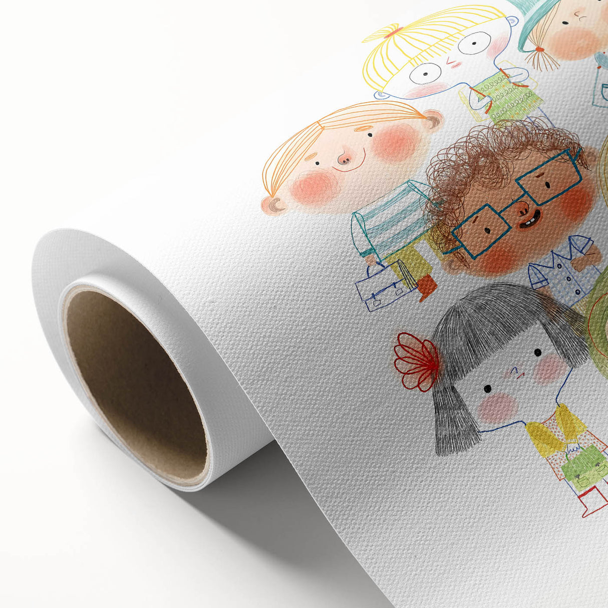 Whimsical Kids Group Wall Art - Girls Room & Playroom Decor