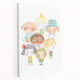 Whimsical Kids Group Wall Art - Girls Room & Playroom Decor