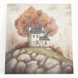 Large black and white abstract canvas depicting swirling patterns, suitable as kitchen wall art or bedroom decor.