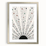 Dining Room Wall Decor – Abstract Sunburst Canvas Print