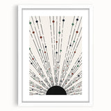 Dining Room Wall Decor – Abstract Sunburst Canvas Print