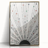 Dining Room Wall Decor – Abstract Sunburst Canvas Print