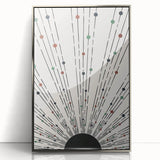 Dining Room Wall Decor – Abstract Sunburst Canvas Print