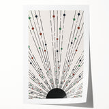 Dining Room Wall Decor – Abstract Sunburst Canvas Print