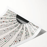 Dining Room Wall Decor – Abstract Sunburst Canvas Print