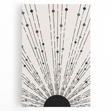 Dining Room Wall Decor – Abstract Sunburst Canvas Print