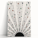 Dining Room Wall Decor – Abstract Sunburst Canvas Print
