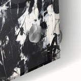 Modern Black & White Office Wall Art - Abstract Corporate Decor