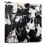 Modern Black & White Office Wall Art - Abstract Corporate Decor