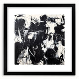 Modern Black & White Office Wall Art - Abstract Corporate Decor