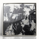 Modern Black & White Office Wall Art - Abstract Corporate Decor