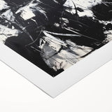 Modern Black & White Office Wall Art - Abstract Corporate Decor