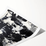 Modern Black & White Office Wall Art - Abstract Corporate Decor