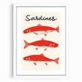 Abstract art print featuring swirling blue and white patterns on a framed canvas, suitable for dining room or bedroom decor.