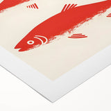 Art deco poster featuring a geometric design in bold black and gold, printed on rolled canvas.