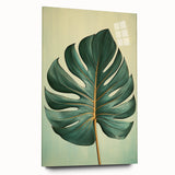 Acrylic wall art featuring a vibrant design of flowers and botanical leaves displayed from a side view, showcasing its sleek finish and contemporary style, perfect for modern home decor.