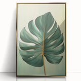 Framed acrylic wall art featuring a vibrant floral and botanical design with gold accents. The piece showcases an elegant blend of colorful flowers and leaves, ideal for enhancing modern decor.