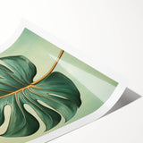 Vibrant floral wall art print featuring colorful flowers and botanical leaves on a textured canvas, elegantly rolled and presented in a protective cardboard tube. Perfect for enhancing home decor with a touch of nature.