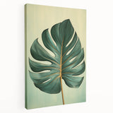 Stretched canvas wall art showcasing a vibrant floral and botanical design, featuring intricate details of colorful flowers and lush leaves, ideal for home decor.