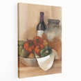 Large canvas print of assorted fruits in vibrant colors, ideal for kitchen wall art.