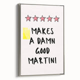 Landscape art painting on a framed canvas depicting colorful, vintage-style food illustrations, ideal for kitchen decor.