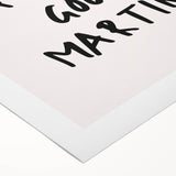 Art deco poster featuring a stylized food illustration in bold red and black, printed on rolled canvas.