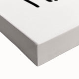 Large art featuring a black and white landscape painting on stretched canvas, ideal for bedroom wall decor.