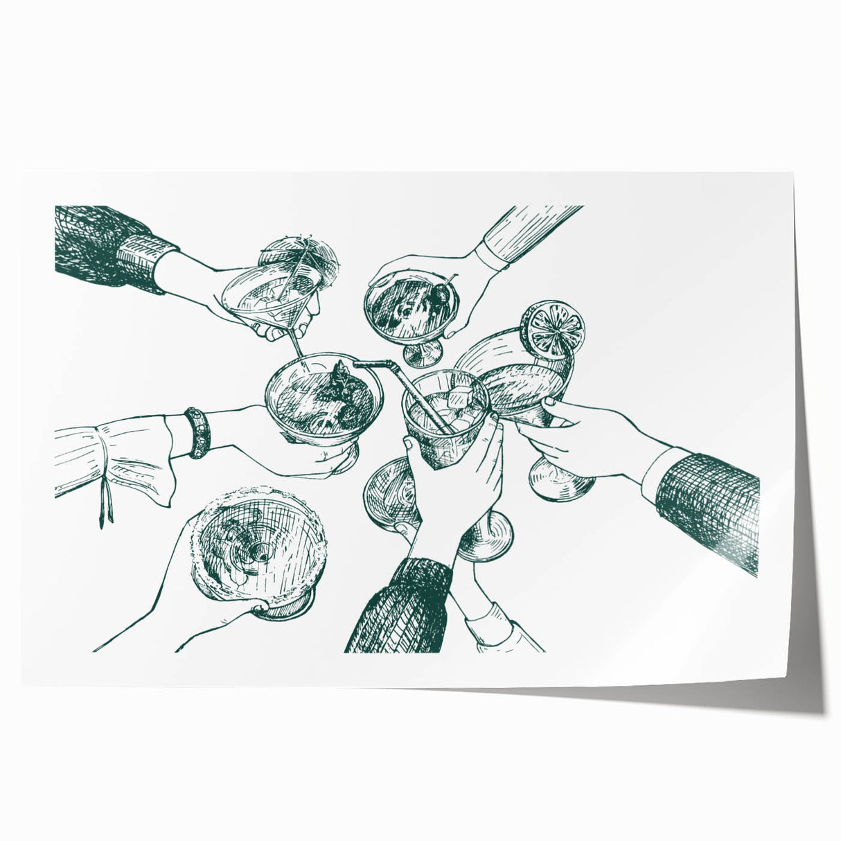 St. Patrick’s Day Bar Art - Irish Cocktail Wall Print