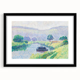 Amberley Valley - Bright Pointillist Landscape by Alfred William Finch