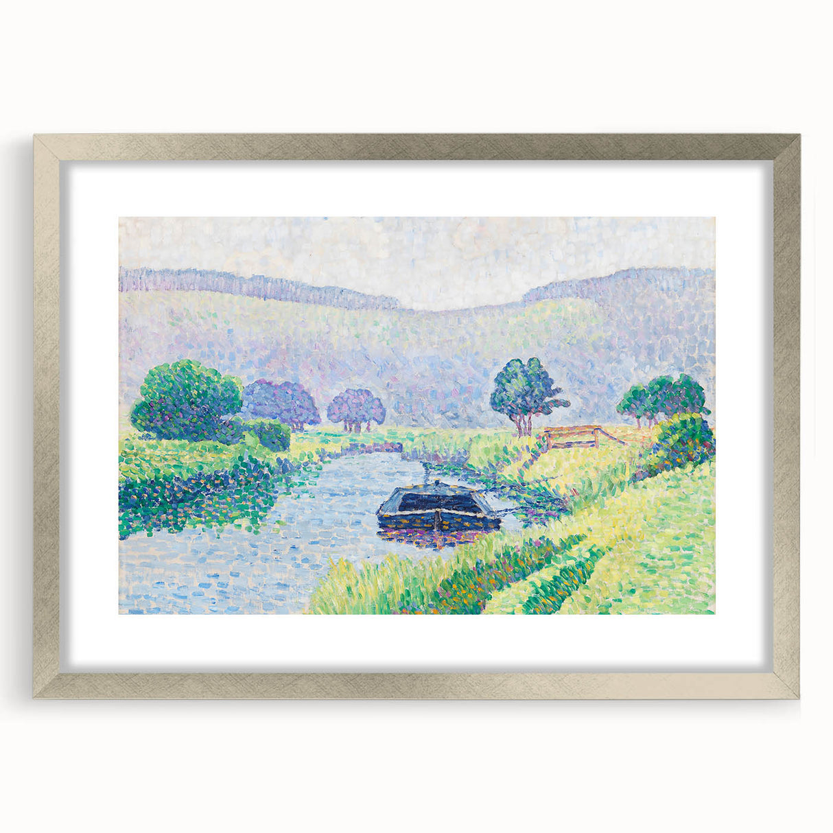 Amberley Valley - Bright Pointillist Landscape by Alfred William Finch