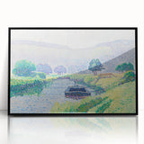 Amberley Valley - Bright Pointillist Landscape by Alfred William Finch