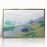 Amberley Valley - Bright Pointillist Landscape by Alfred William Finch