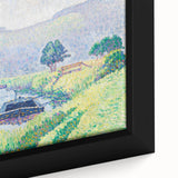 Amberley Valley - Bright Pointillist Landscape by Alfred William Finch