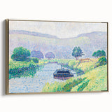 Amberley Valley - Bright Pointillist Landscape by Alfred William Finch