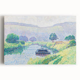 Amberley Valley - Bright Pointillist Landscape by Alfred William Finch