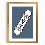 Personalized Skateboard - Boys Room Wall Art Kids Decor