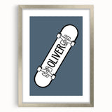 Personalized Skateboard - Boys Room Wall Art Kids Decor