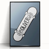 Personalized Skateboard - Boys Room Wall Art Kids Decor