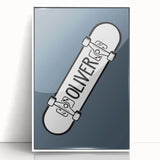 Personalized Skateboard - Boys Room Wall Art Kids Decor