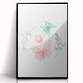 Butterfly and Floral Girls Room Wall Art – Nursery Print