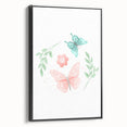 Butterfly and Floral Girls Room Wall Art – Nursery Print