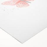 Butterfly and Floral Girls Room Wall Art – Nursery Print