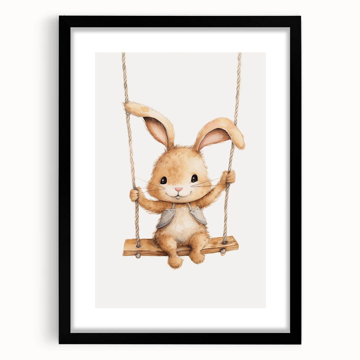 Cute Bunny Nursery Wall Art – Baby Room Decor & Kids Room Prints