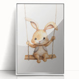 Cute Bunny Nursery Wall Art – Baby Room Decor & Kids Room Prints