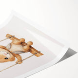 Cute Bunny Nursery Wall Art – Baby Room Decor & Kids Room Prints