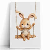Cute Bunny Nursery Wall Art – Baby Room Decor & Kids Room Prints