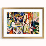 Vibrant Interior Scene - Modern Abstract Art Print by Henry Lyman Sayen